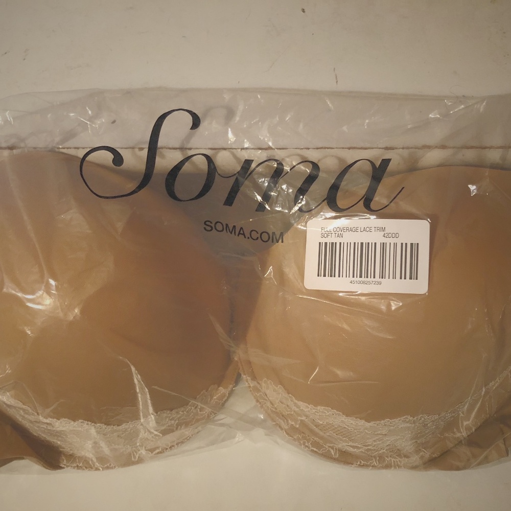 SOMA Memorable Full Coverage Lace Trim Bra